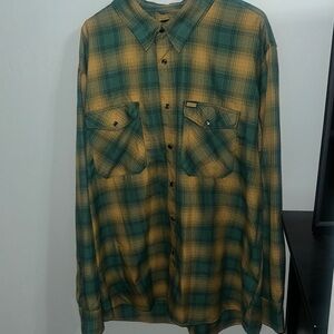 DIXXON Green and Yellow Plaid Shirt The Bison size 3XL